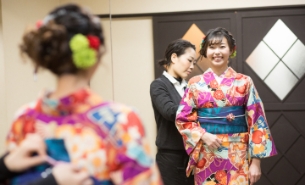 プロの着付け師による本格仕上がり